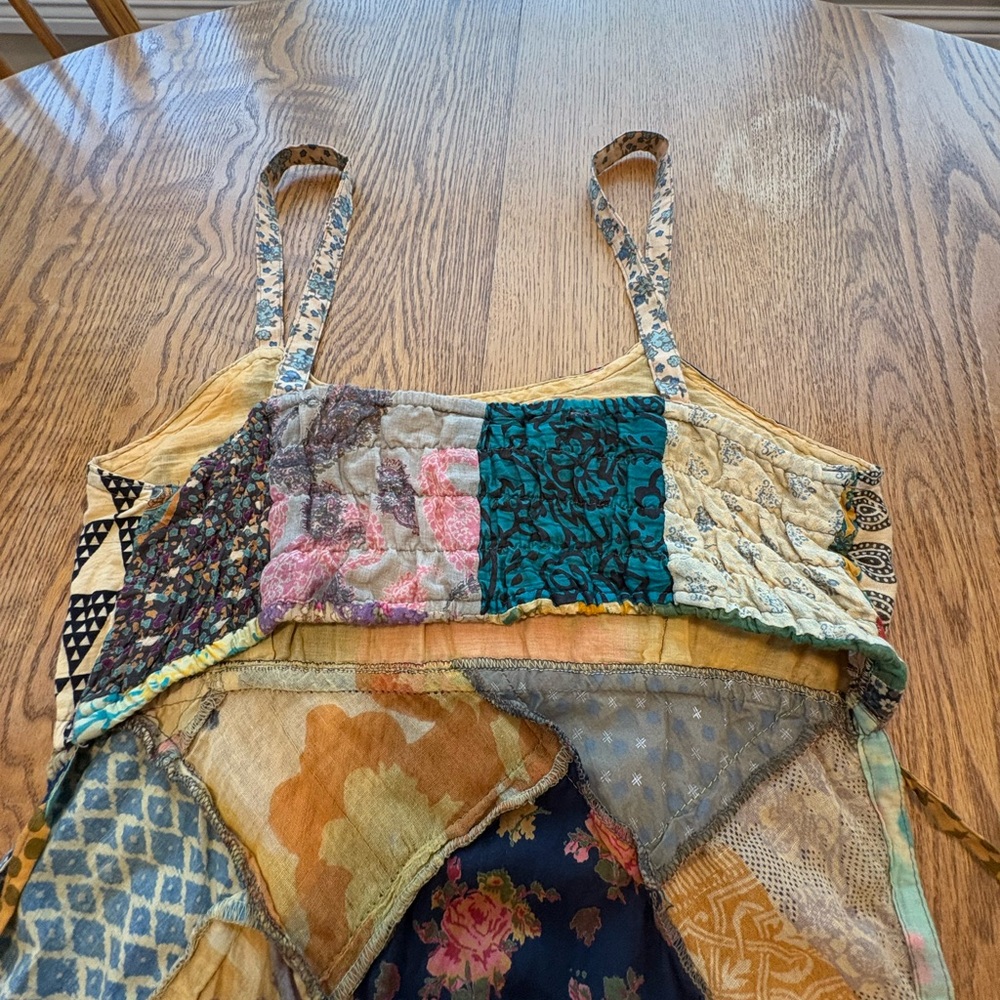 Made From Earth Gypsy Boho Patchwork Halter Top H… - image 4